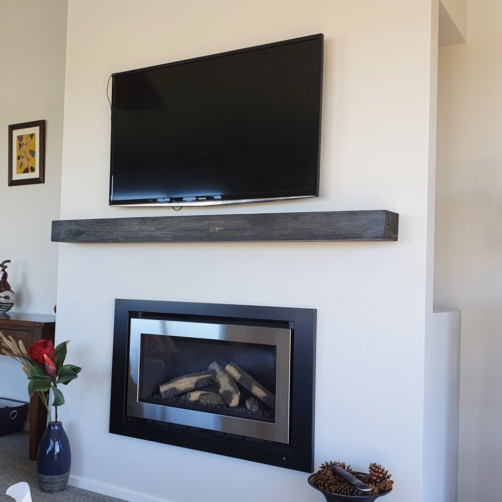 Classic Mantel with TV